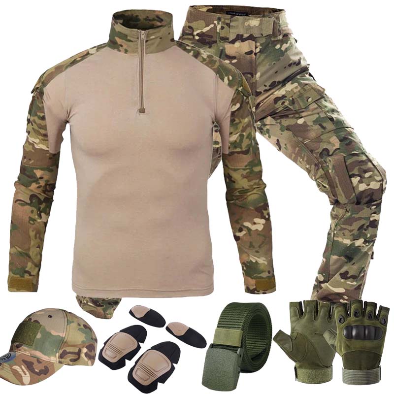 Tactical Military Shirt Cargo - MC Outdoor Taktische Anzüge MultiCam Uniform