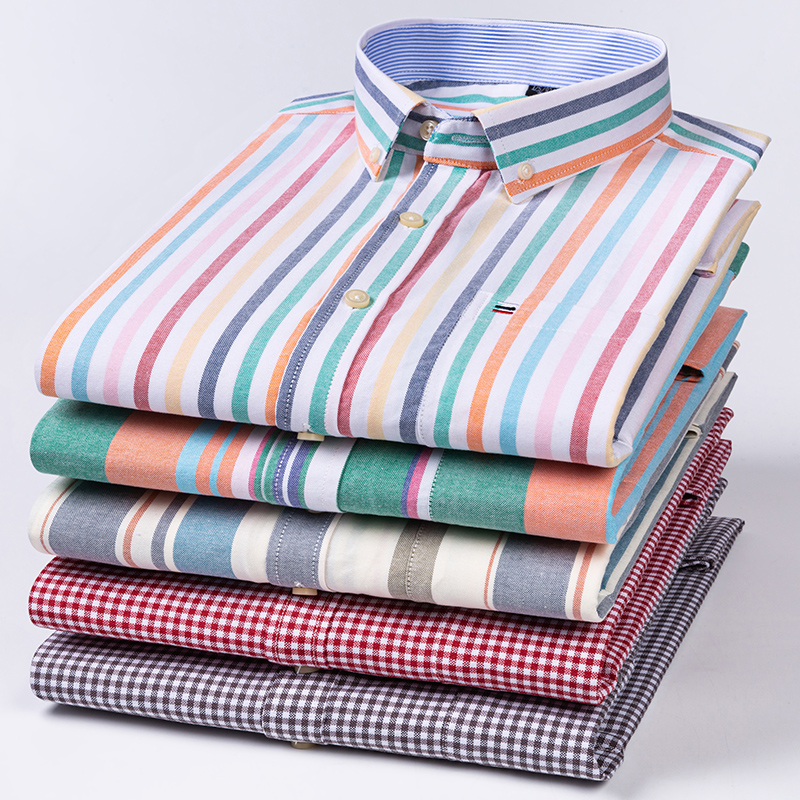 Oxford Cotton Casual Shirt Business - Reine Baumwolle Hohe Qualität Business Casual
