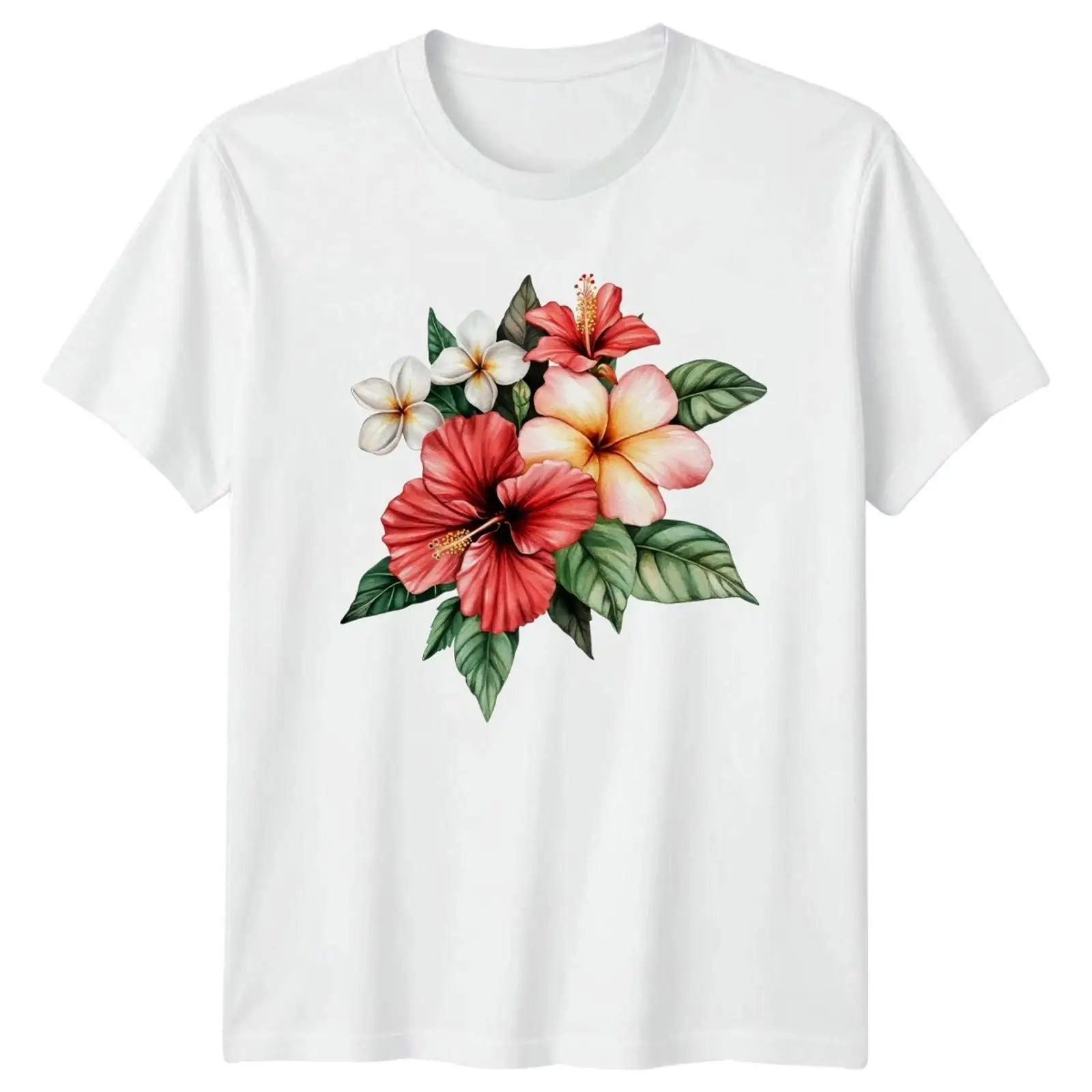 Vintage Hawaiian Floral Shirt - Tropische Blumen Natur Hawaiianisches Blumenmuster Herren-T-Shirt