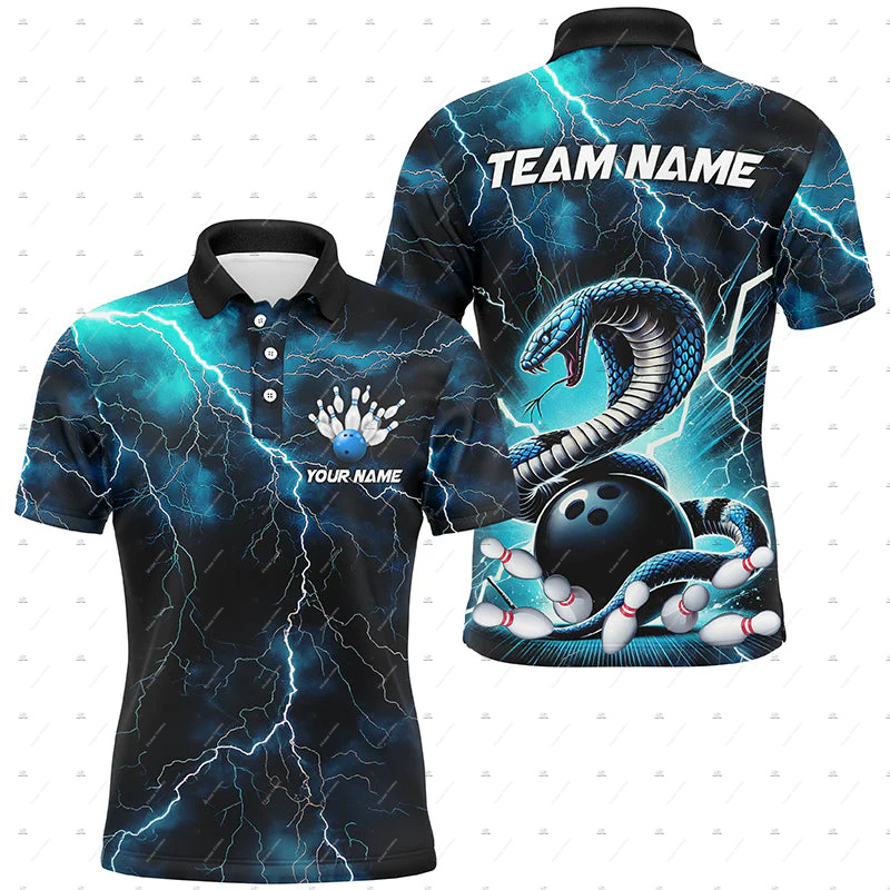 Short Sleeve Bowling Shirt Retro - Benutzerdefinierter Name Bowling Skull Flame Graffiti