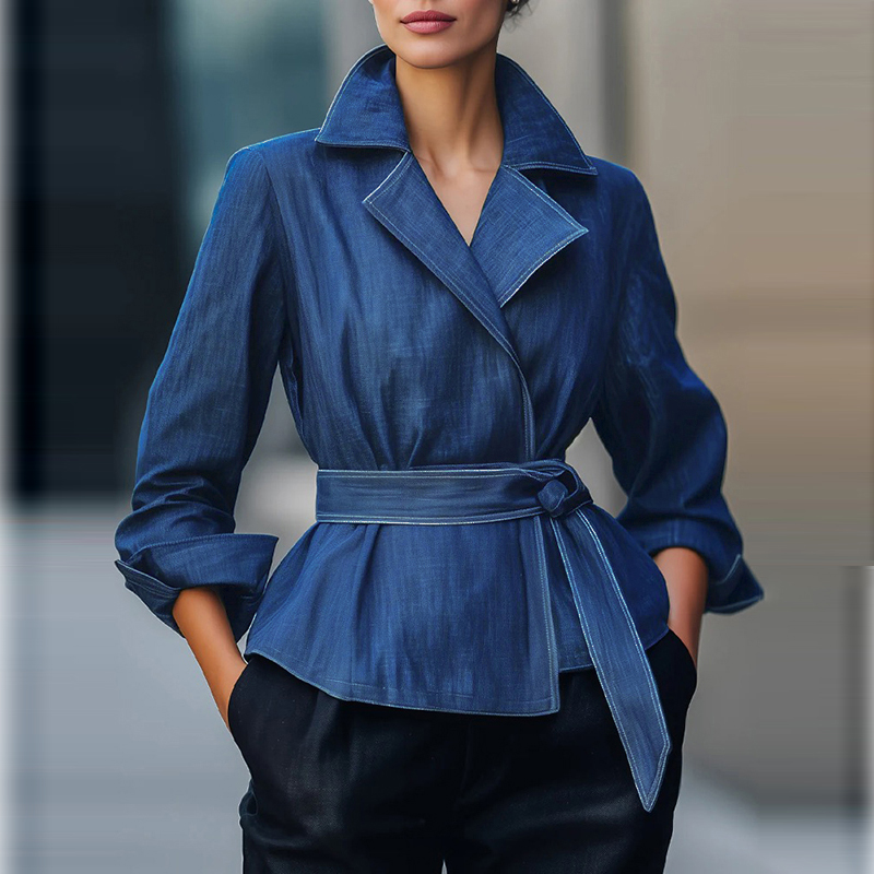 Jackets - Herbst Frühling 2026 Mode Denim-Jeansjacke für
