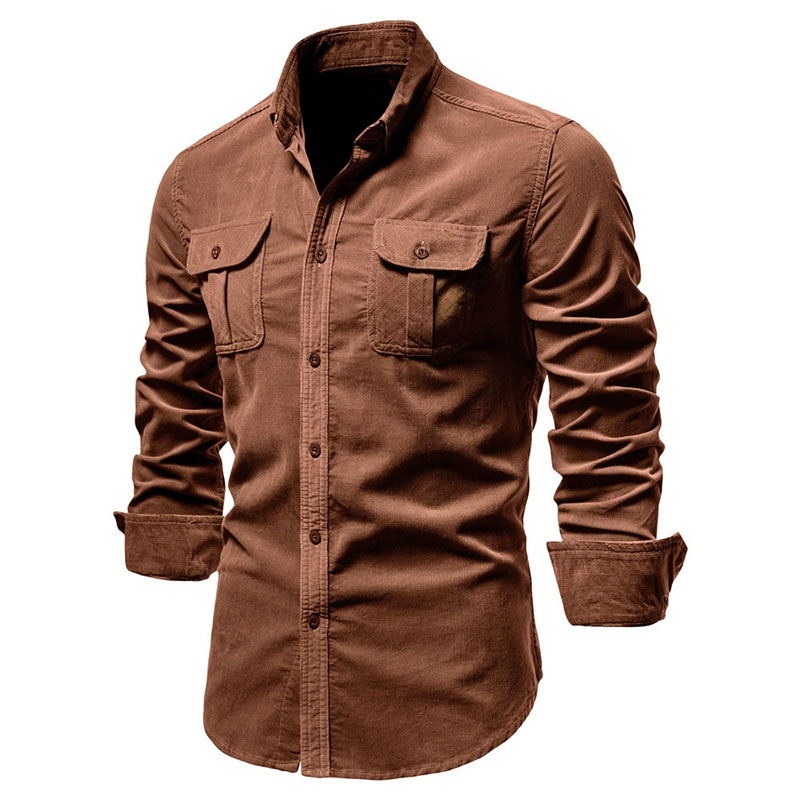 Herren-Freizeithemdjacke aus C – Corduroy Button Up Shirt Men Bewertung und Preis