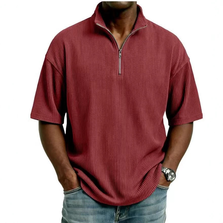 Sommer-Cordhemd mit Stehkragen – Corduroy Button Up Shirt Men Bewertung und Preis