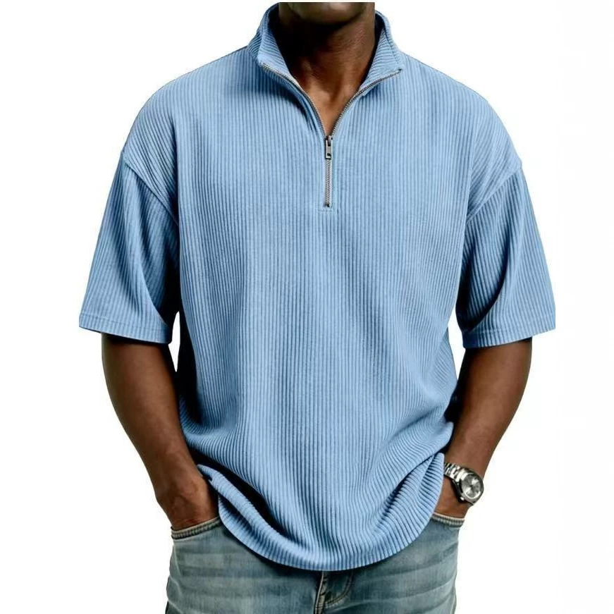 Sommer-Cordhemd mit Stehkragen – Corduroy Button Up Shirt Men Bewertung und Preis