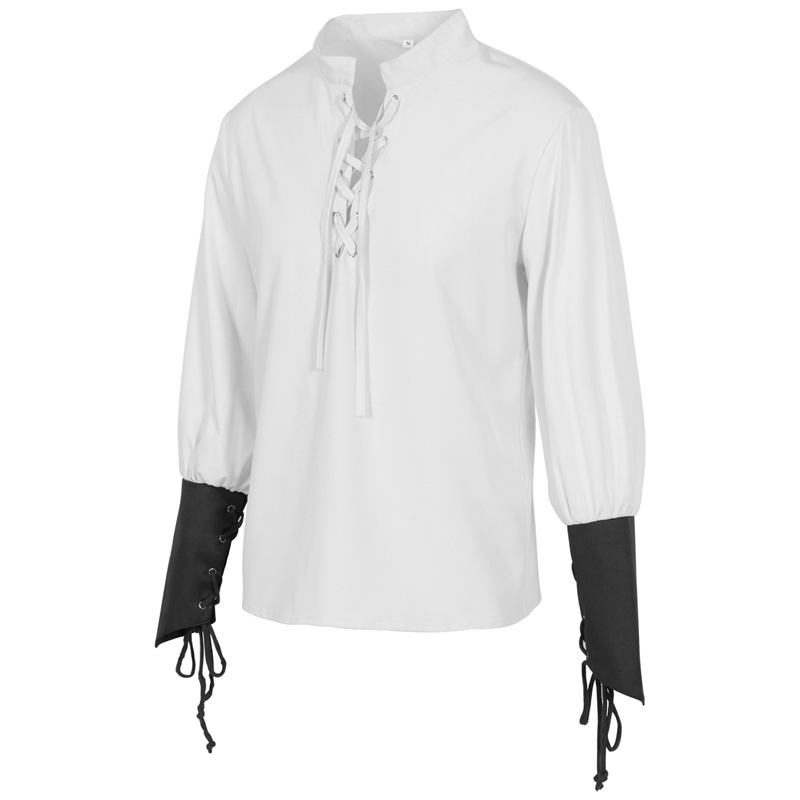 Mittelalterliches Piratenhemd  – Medieval Gothic Lace Up Pirate Shirt Bewertung und Preis