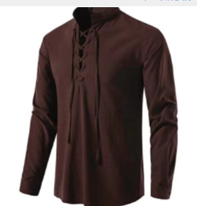 Herren Piratenhemd Wikinger Re – Medieval Gothic Lace Up Pirate Shirt Bewertung und Preis