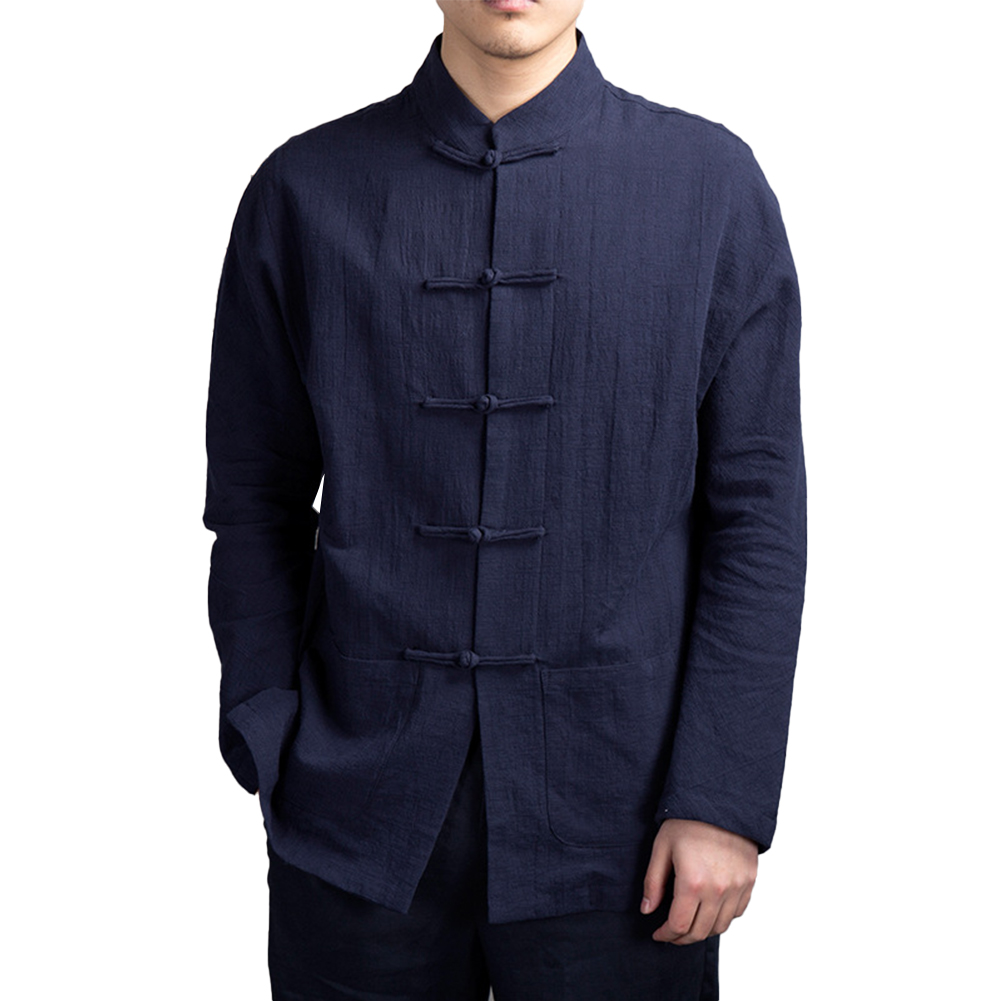 Retro Casual Herren Chinesisch – Mens Linen Shirt Long Sleeve Bewertung und Preis