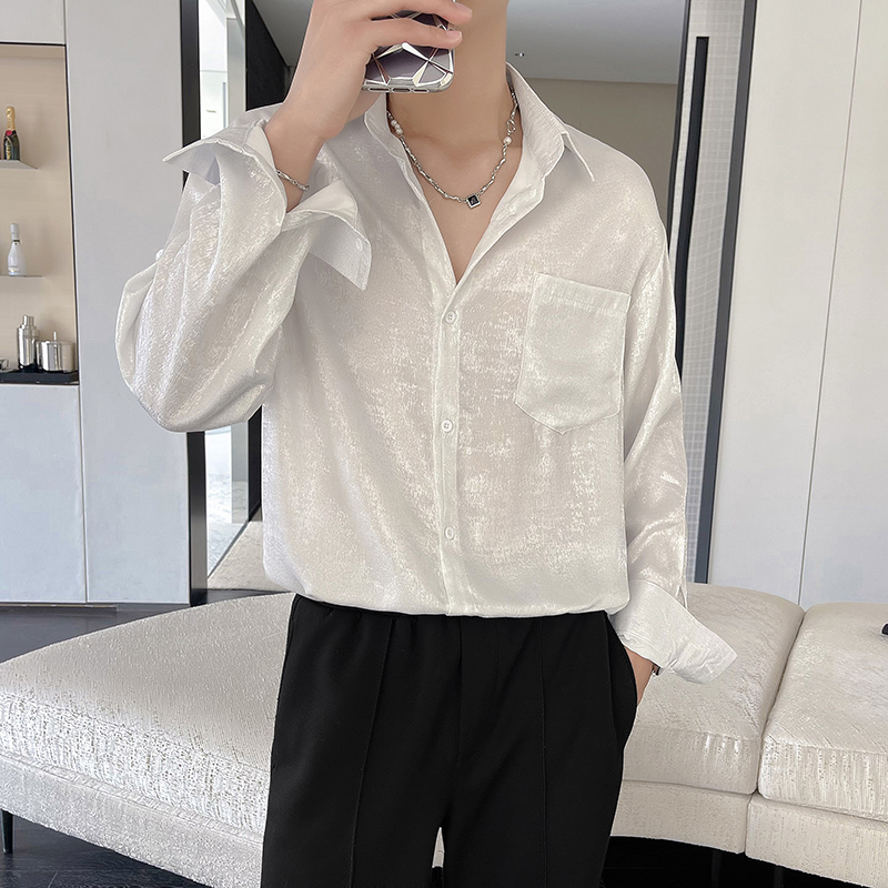 Sexy Seidensatin-Hemden für He – Mens Satin Silk Dress Shirt Bewertung und Preis