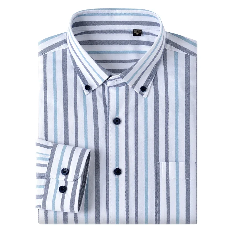Hochwertiges Langarmhemd für H – Oxford Cotton Casual Shirt Business Bewertung und Preis