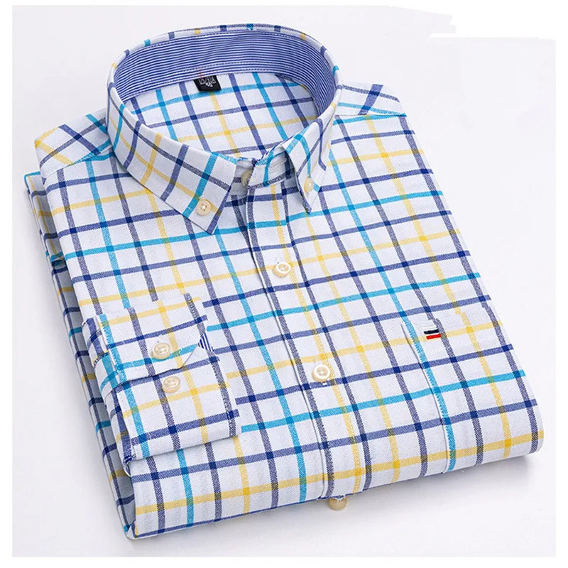 2024 neue männer Hemd Lange är – Oxford Cotton Casual Shirt Business Bewertung und Preis