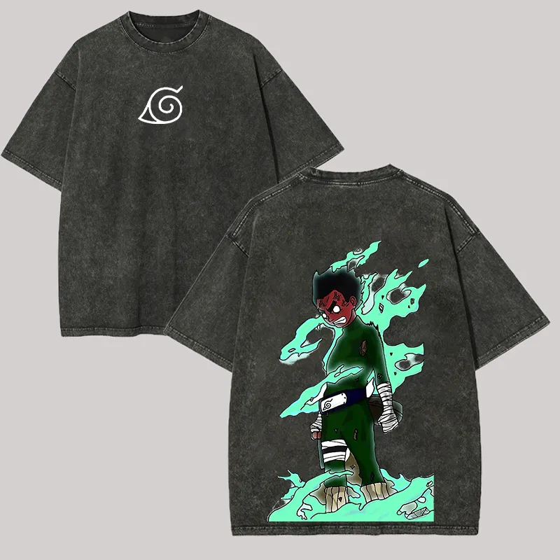 Rock Lee Eight Gates T-Shirt N – Acid Wash Vintage Graphic T Shirt Bewertung und Preis
