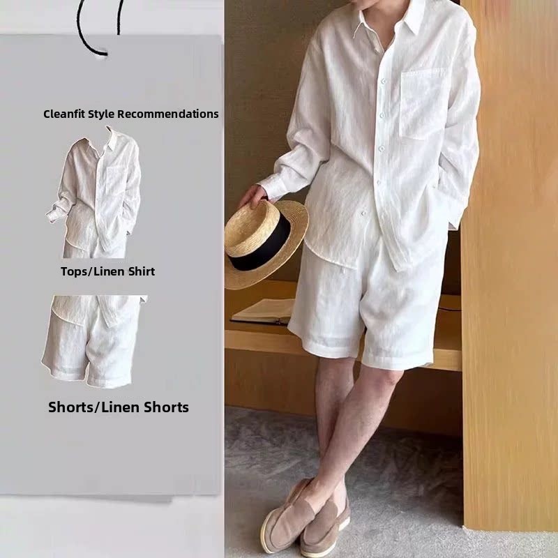 Leichtes, atmungsaktives Baumw – Mens Linen Shirt Long Sleeve Bewertung und Preis