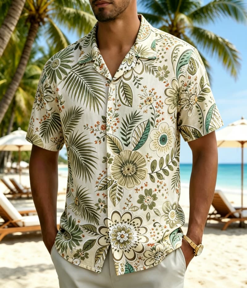 Herren Vintage Boho Tropisches – Vintage Hawaiian Floral Shirt Bewertung und Preis