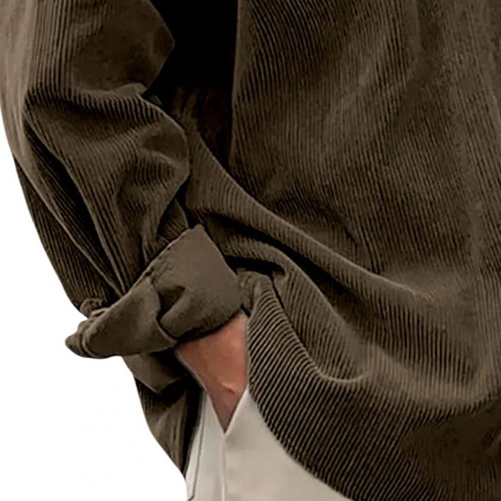 Outdoor Casual Herren Einfarbi – Corduroy Button Up Shirt Men Bewertung und Preis