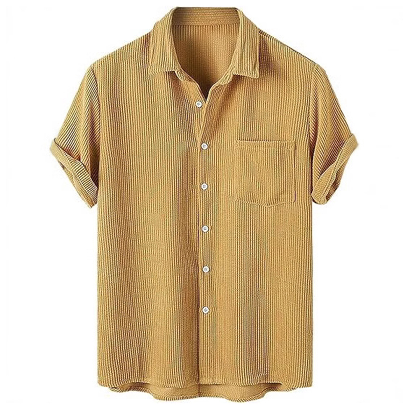 2026 frühling Sommer Casual He – Corduroy Button Up Shirt Men Bewertung und Preis