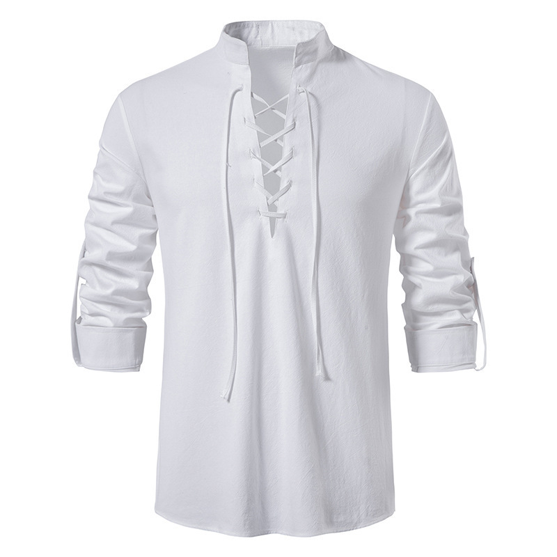 Mittelalterliches Herrenhemd a – Mens Linen Shirt Long Sleeve Bewertung und Preis