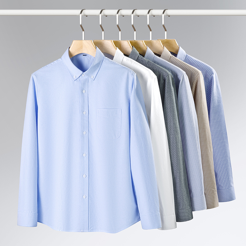 Frühling Neue Männer Oxford He – Oxford Cotton Casual Shirt Business Bewertung und Preis