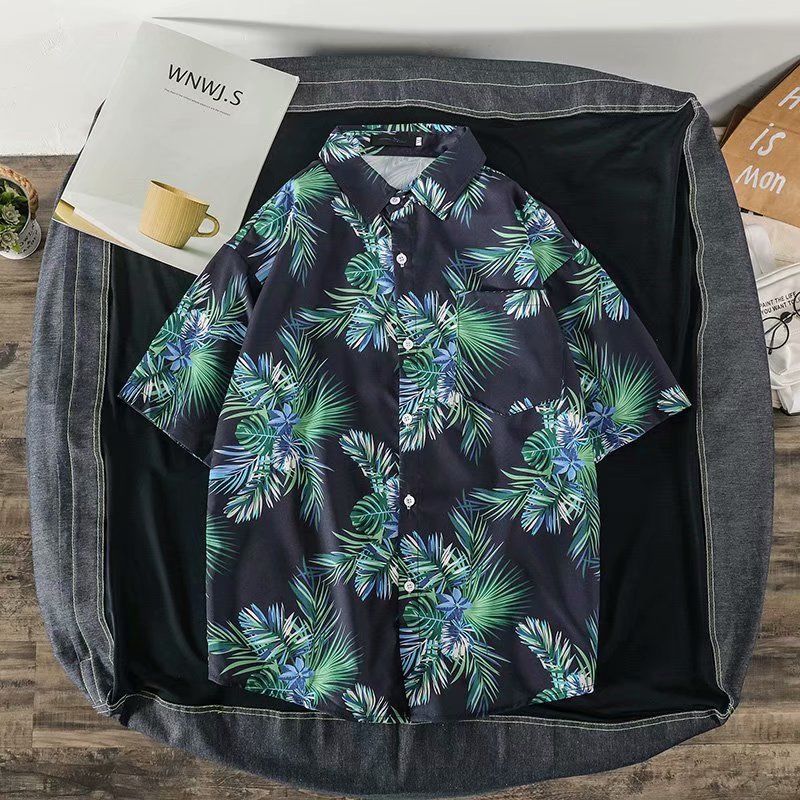 Vintage Blumen Kurzarm Männer  – Vintage Hawaiian Floral Shirt Bewertung und Preis