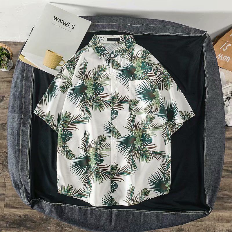 Vintage Blumen Kurzarm Männer  – Vintage Hawaiian Floral Shirt Bewertung und Preis