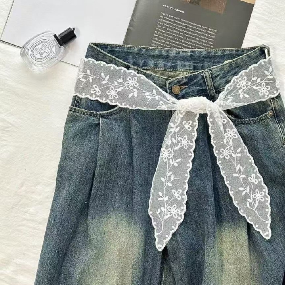 Süßer weißer Spitzen-Gürtel fü – Jeans Bewertung und Preis