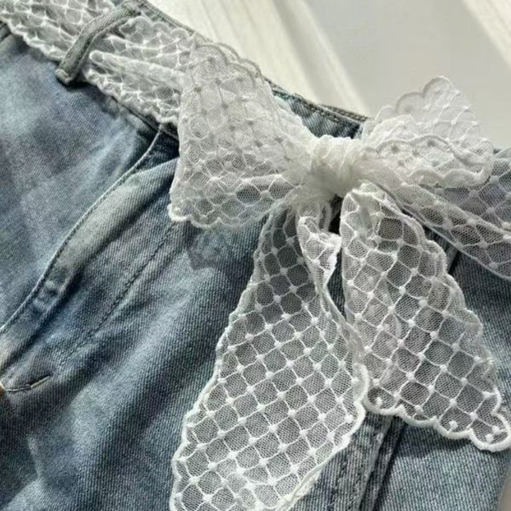 Süßer weißer Spitzen-Gürtel fü – Jeans Bewertung und Preis