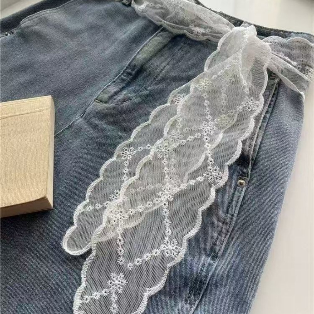 Süßer weißer Spitzen-Gürtel fü – Jeans Bewertung und Preis