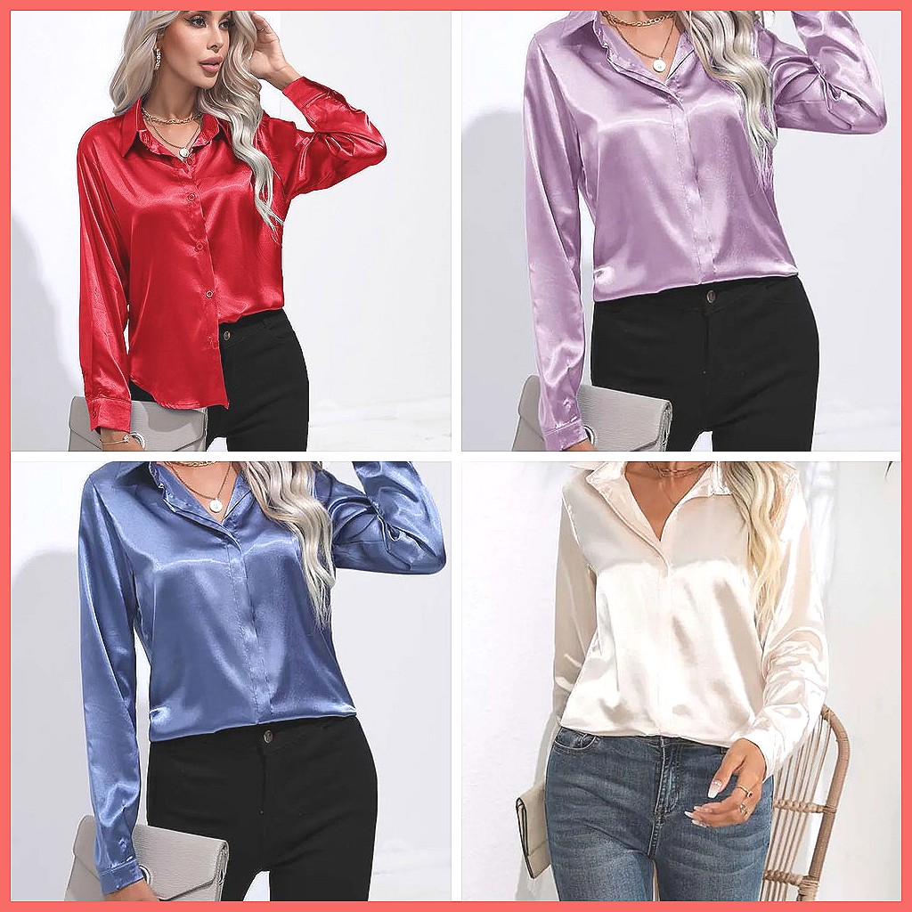 2025 Frühling Sommer Satin-Hem – Shirts Bewertung und Preis