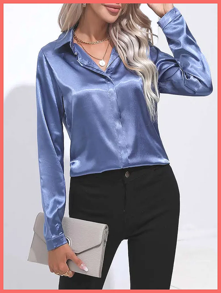 2025 Frühling Sommer Satin-Hem – Shirts Bewertung und Preis