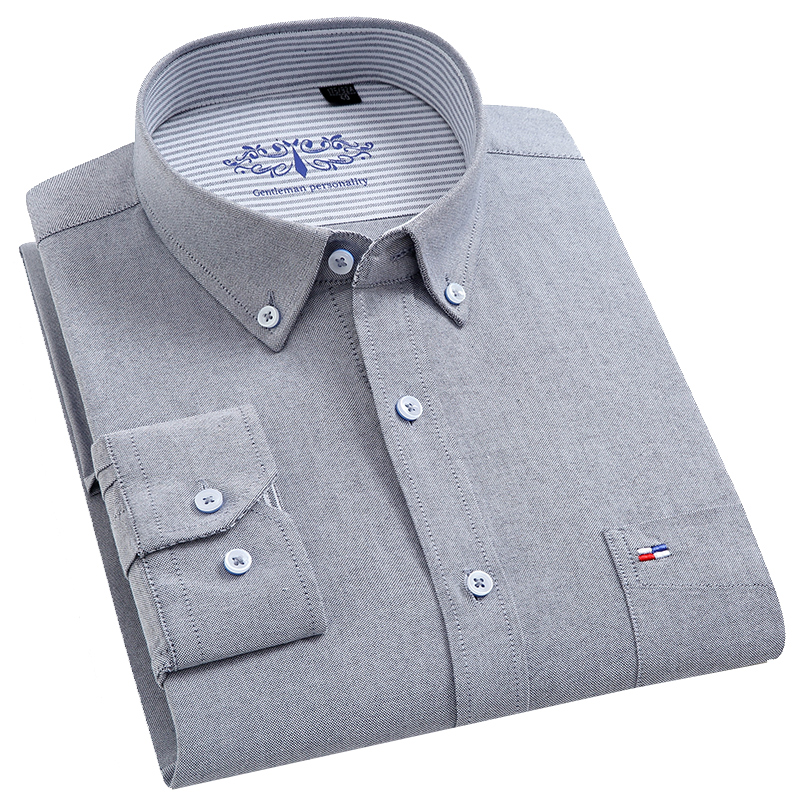 100% reine Baumwolle Oxford Mä – Oxford Cotton Casual Shirt Business Bewertung und Preis