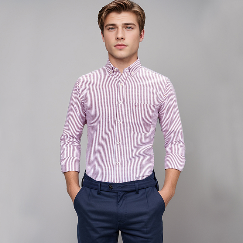 Herrenhemd aus 100 % Baumwolle – Oxford Cotton Casual Shirt Business Bewertung und Preis