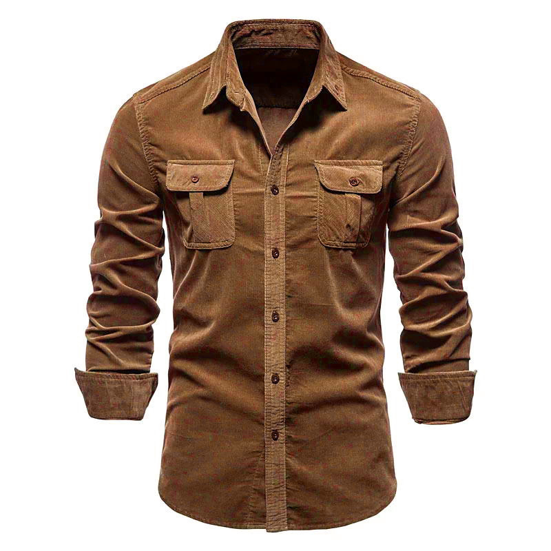 Neues Cordhemd für Herren aus  – Corduroy Button Up Shirt Men Bewertung und Preis