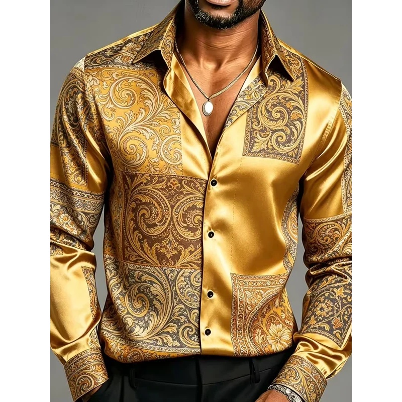 Satin-Seidenhemd mit langen Är – Mens Satin Silk Dress Shirt Bewertung und Preis