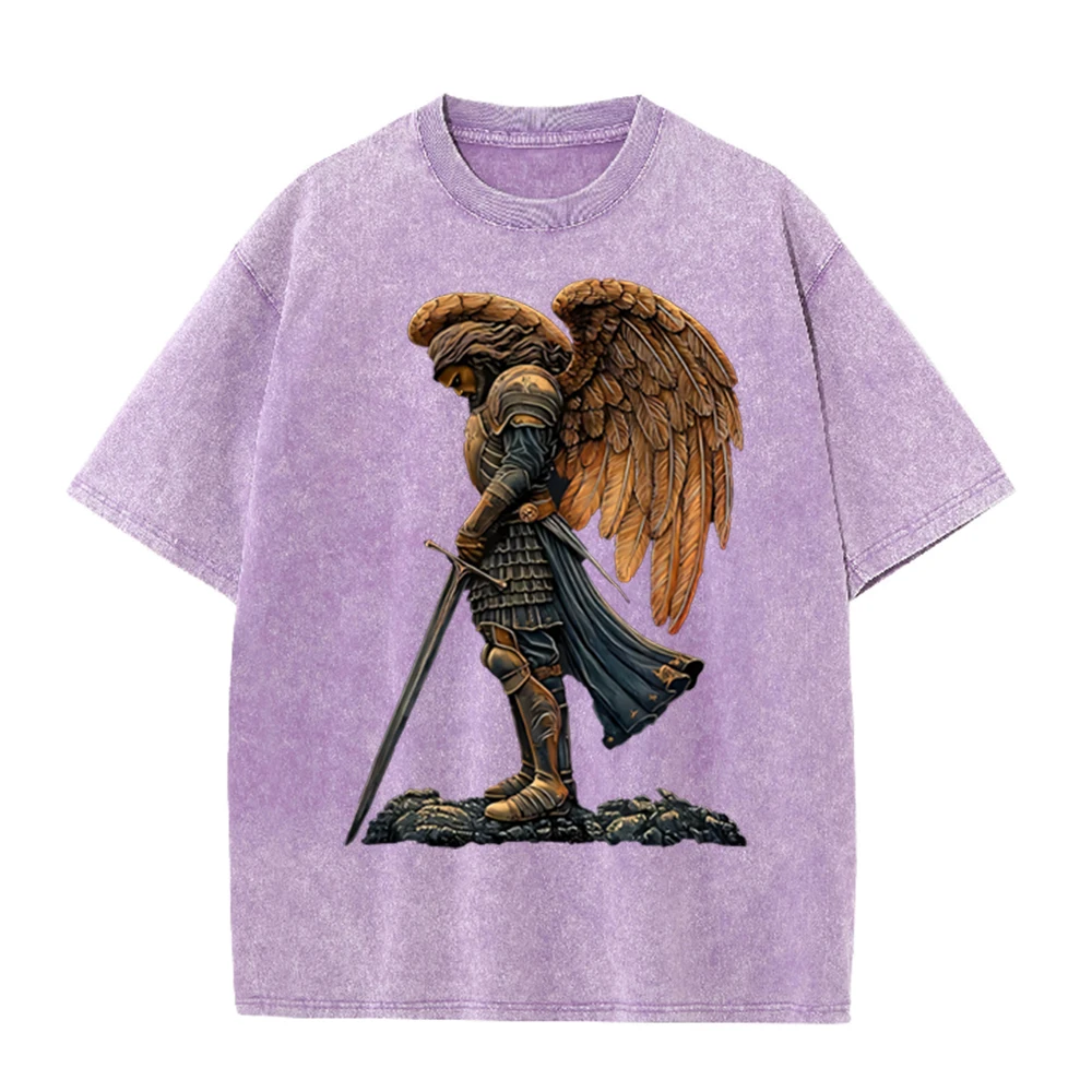 2026 Vintage Gepanzerter Engel – Acid Wash Vintage Graphic T Shirt Bewertung und Preis