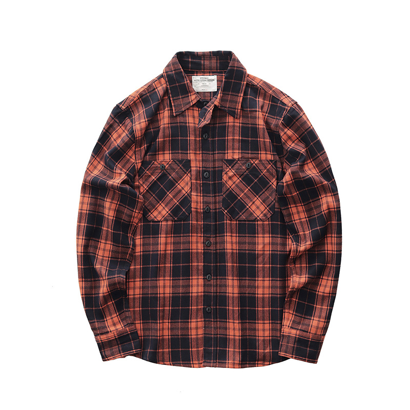 Herbst Neue Japanische Retro 3 – Flannel Plaid Shirt Heavy Weight Bewertung und Preis