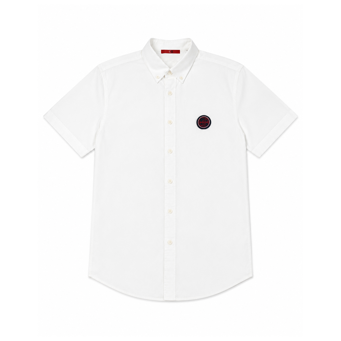 CH Herren Weißes Oxford Kurzar – Oxford Cotton Casual Shirt Business Bewertung und Preis