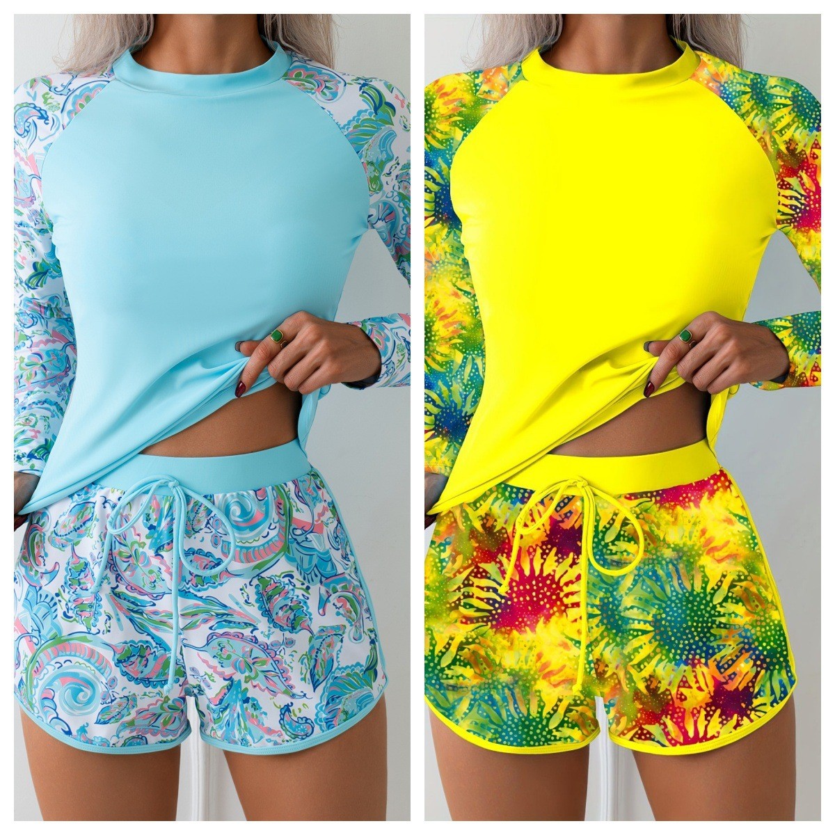 Damen-Bademode Tankini Langarm – Shorts Bewertung und Preis