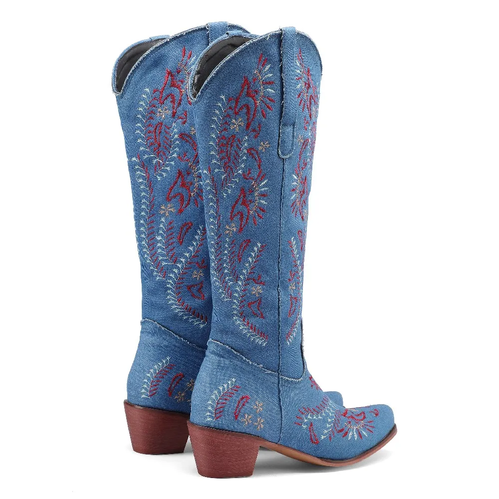 Blaue Denim Western Cowgirl Kn – Jeans Bewertung und Preis